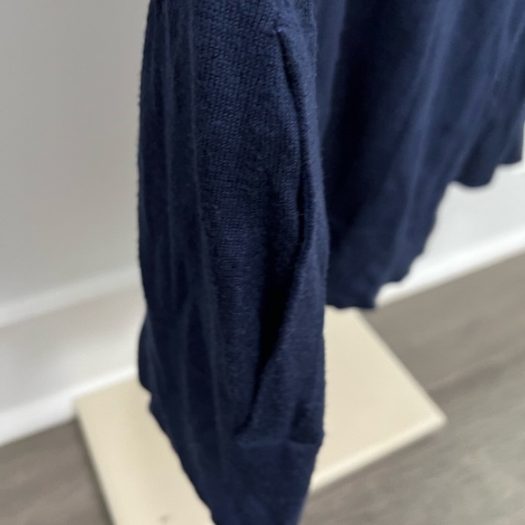 Lilly Pulitzer Blue Button Up Cardigan Sweater Classic Knit w/ Pockets sz Med - Picture 4 of 7